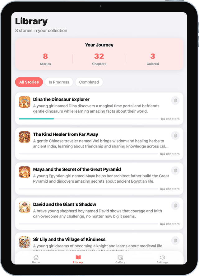 ColoringTales library